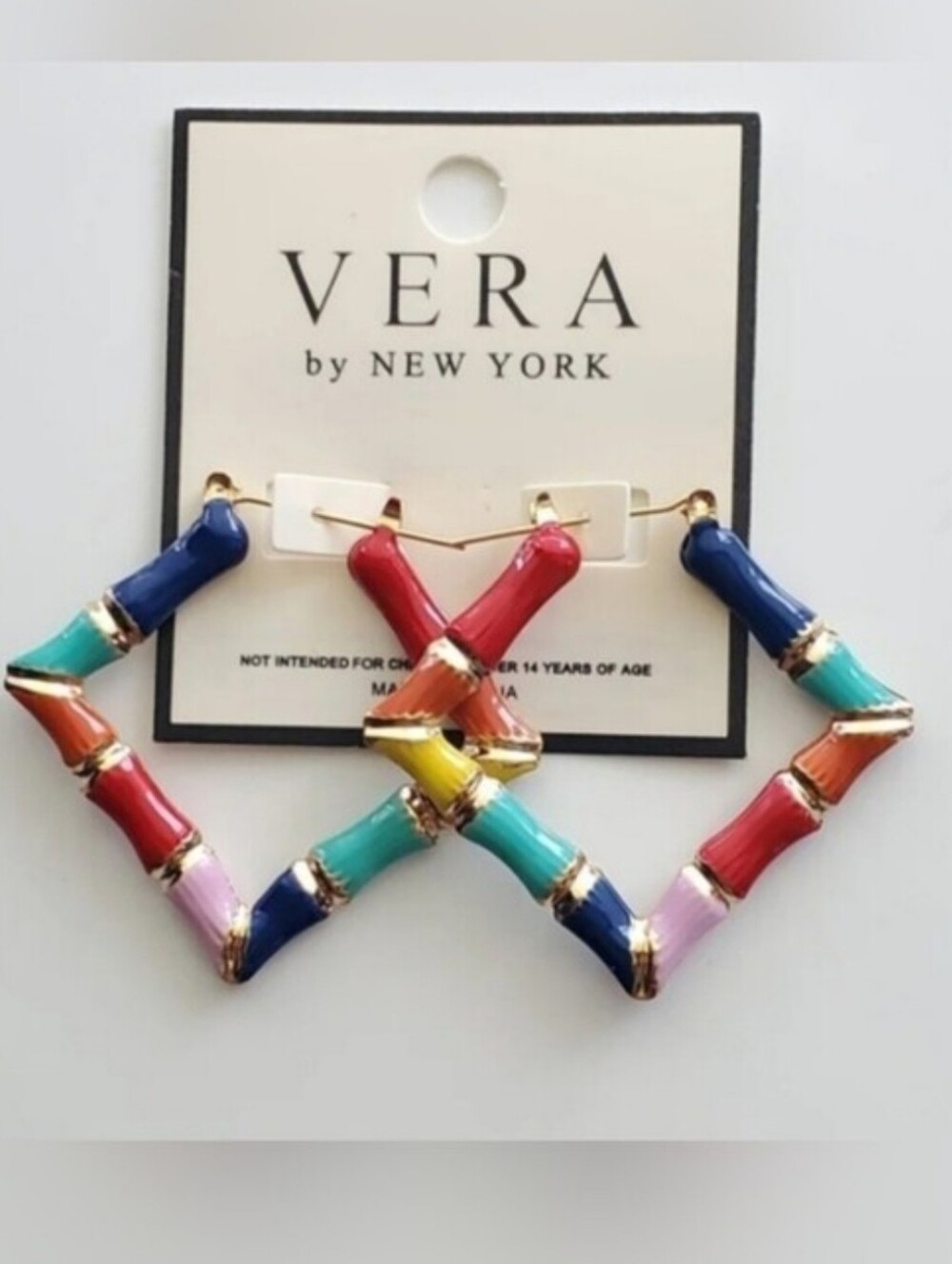 Geometric Bamboo Style Earrings